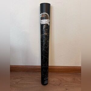 Black & Gold Scratch Map Travel Poster - Brand New